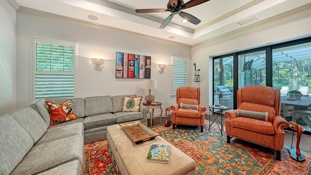 Interior, Living room, Recessed Lighting