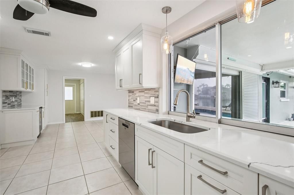 Interior, Kitchen, Pendant Lights, Recessed Lighting
