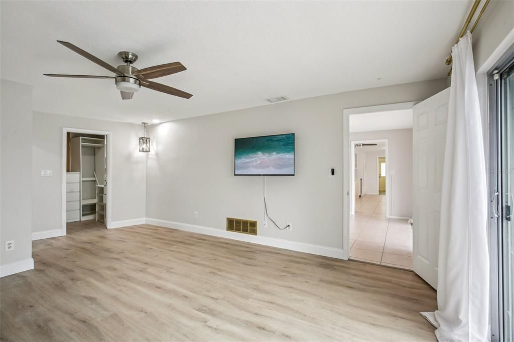 Empty room, Interior, Wood Texture Flooring