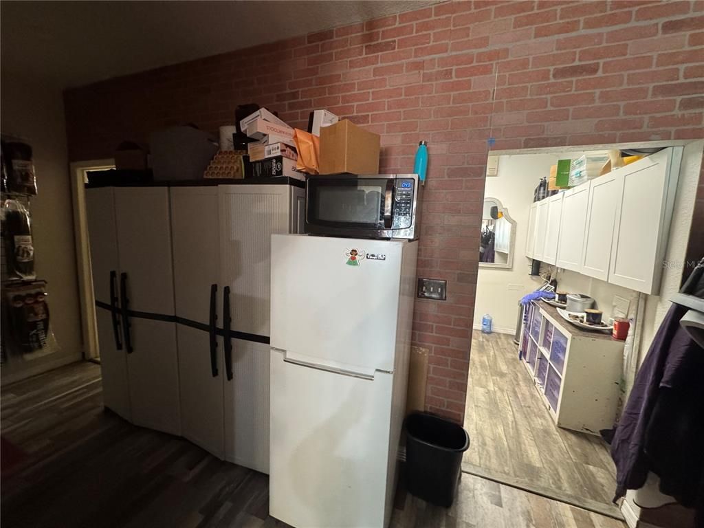 Interior, Kitchen, Stone Walls, Wood Texture Flooring