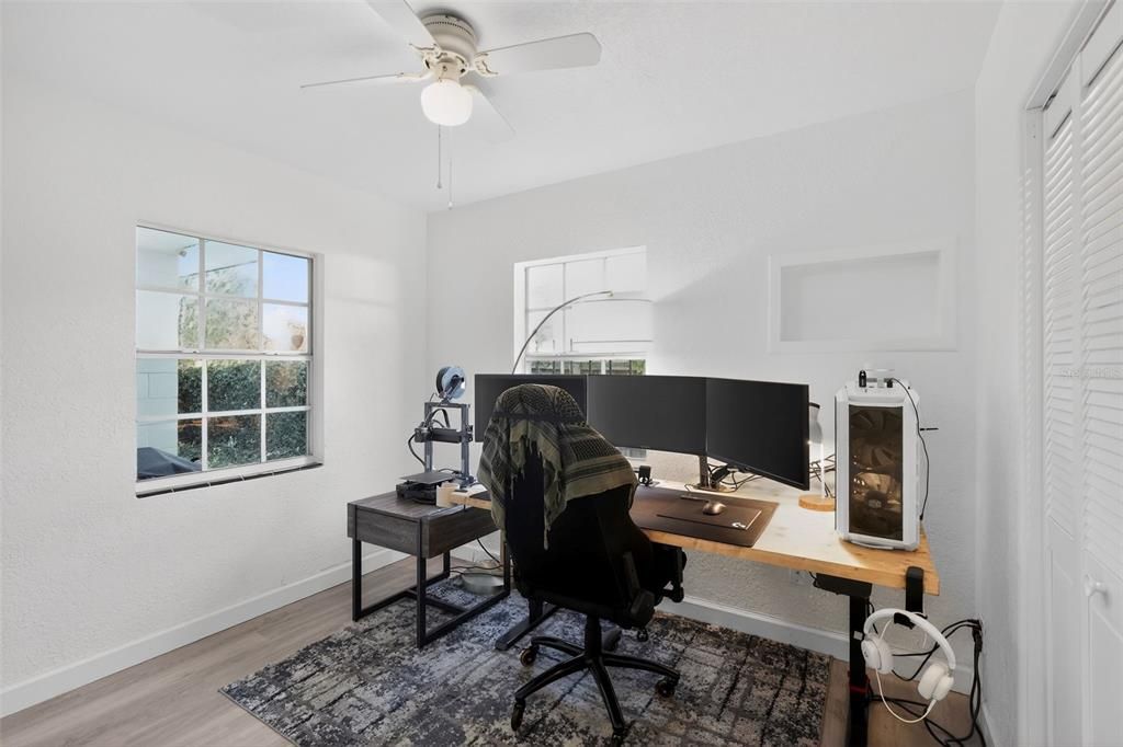 Home Office, Interior, Wood Texture Flooring