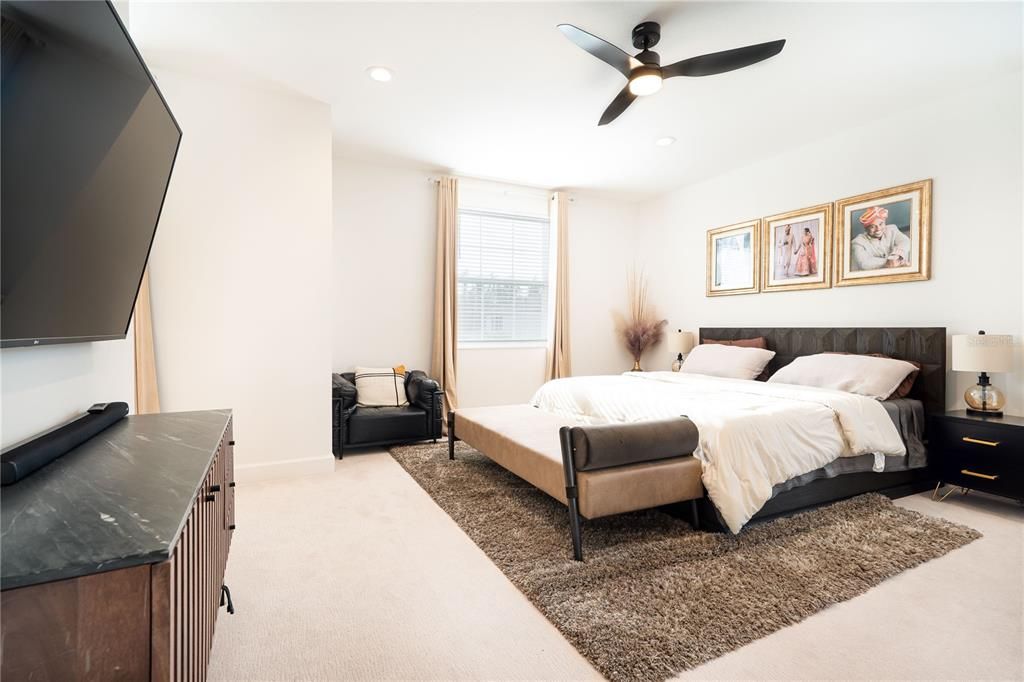 Bedroom, Interior, Recessed Lighting