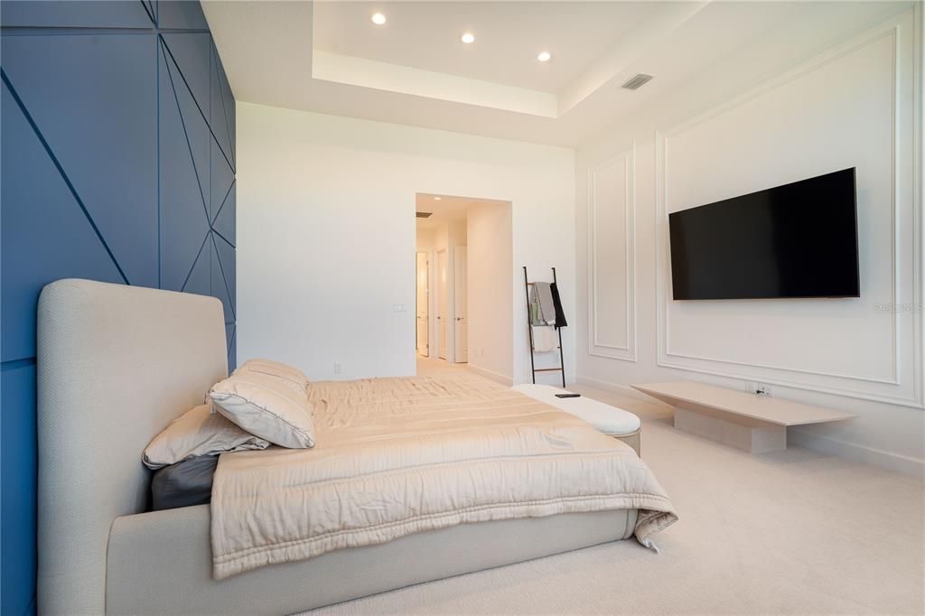 Bedroom, Interior, Recessed Lighting