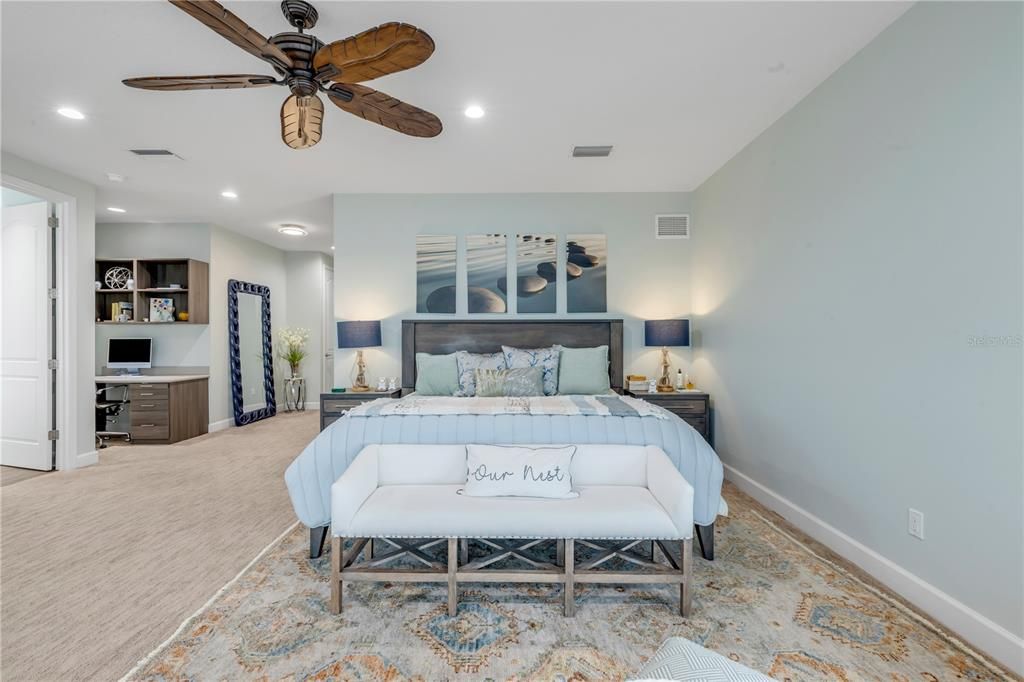 Bedroom, Interior, Recessed Lighting