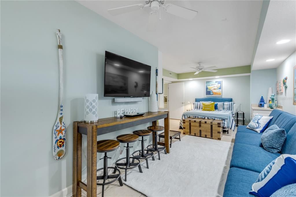 Interior, Living room, Recessed Lighting