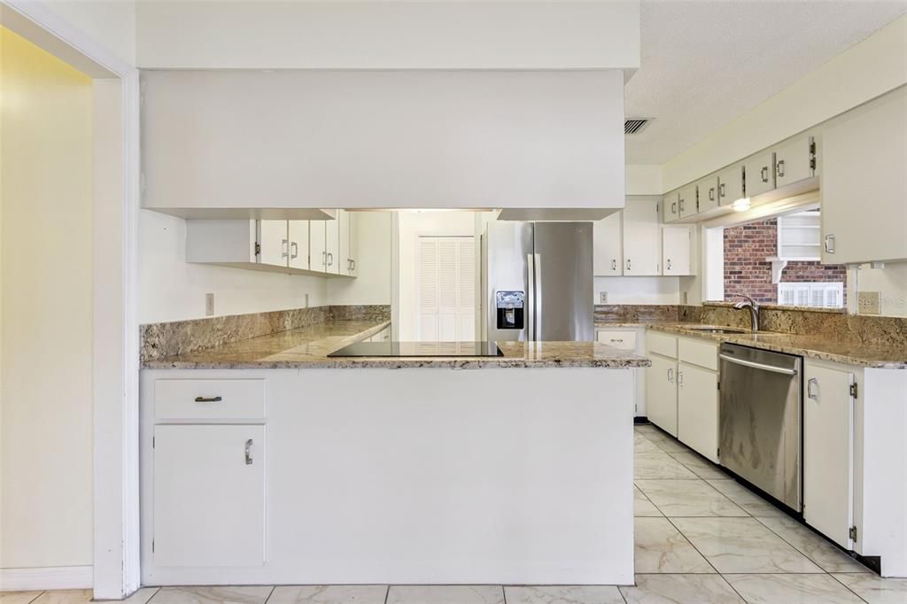 Interior, Kitchen, Marble, Stainless Steel Appliances
