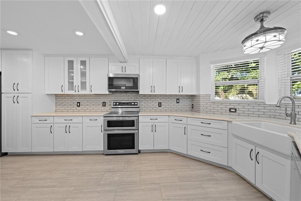 Interior, Kitchen, Recessed Lighting, Stainless Steel Appliances