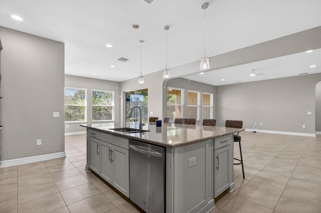 Interior, Kitchen, Pendant Lights, Recessed Lighting