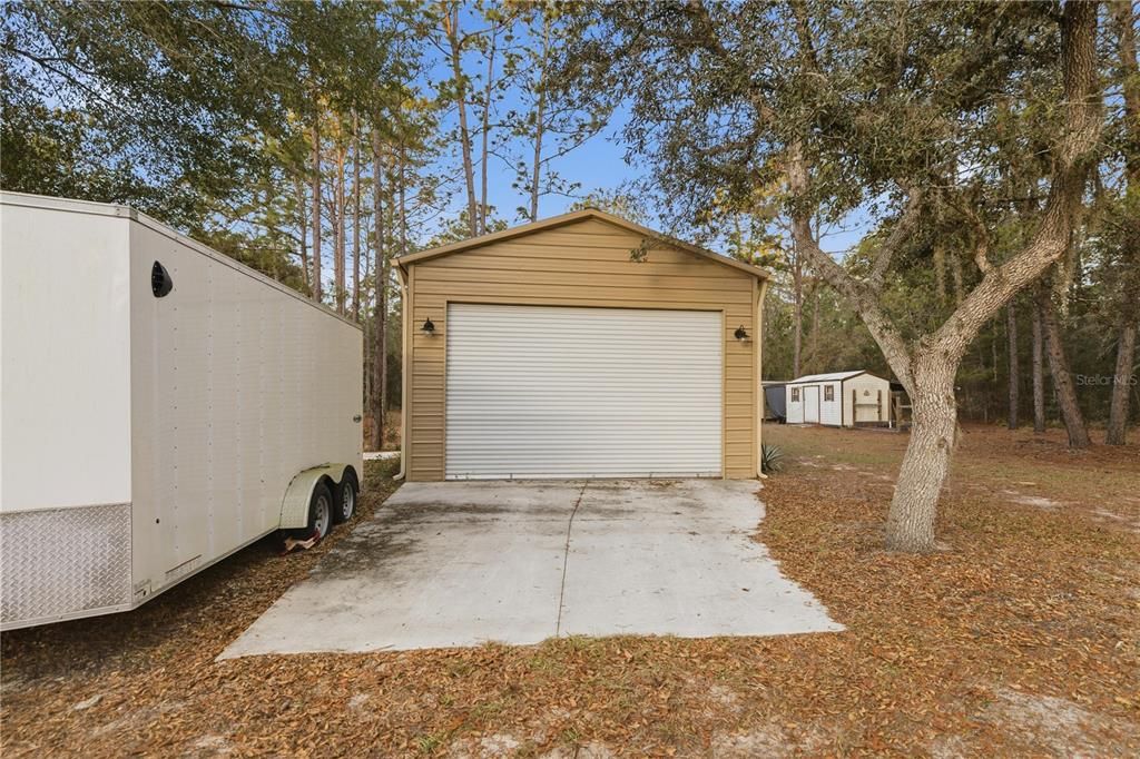 Backyard, Detached Garage, Exterior