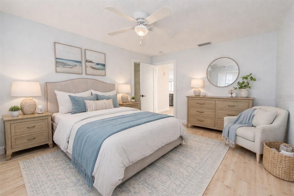 Bedroom, Interior, Wood Texture Flooring