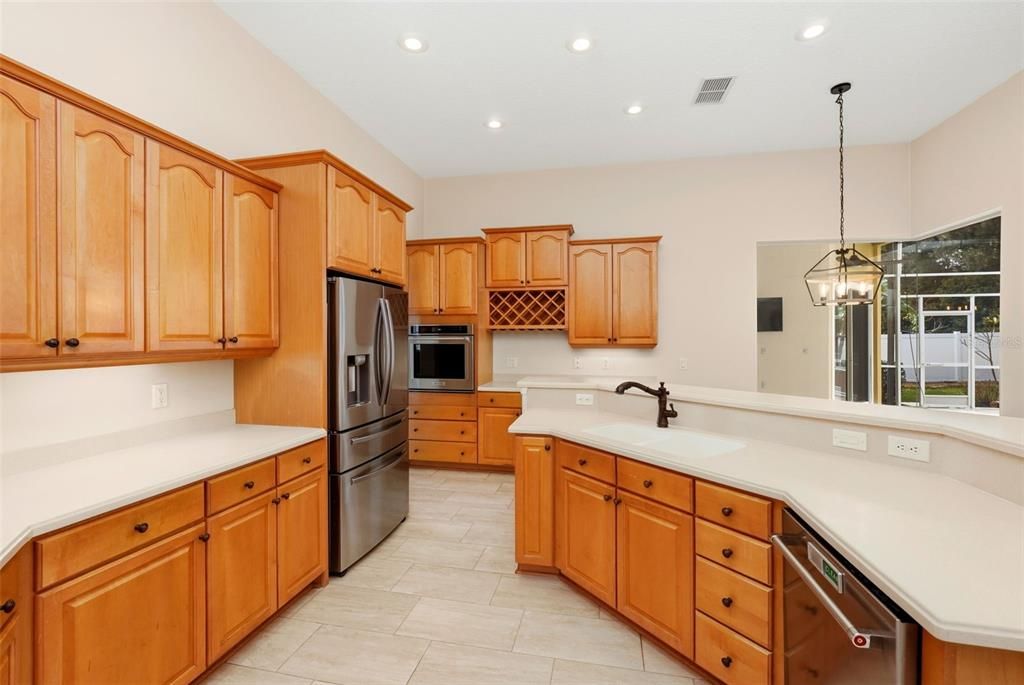 Interior, Kitchen, Pendant Lights, Recessed Lighting