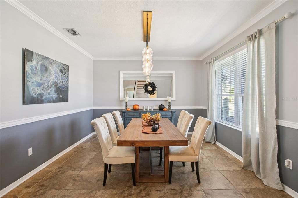 Dining room, Interior, Pendant Lights