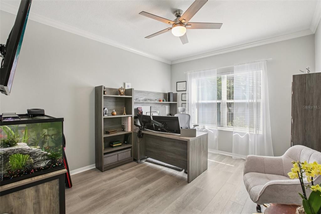 Home Office, Interior, Wood Texture Flooring