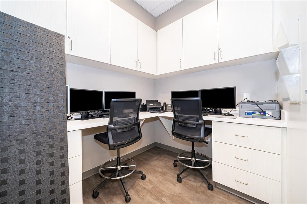 Home Office, Interior, Wood Texture Flooring