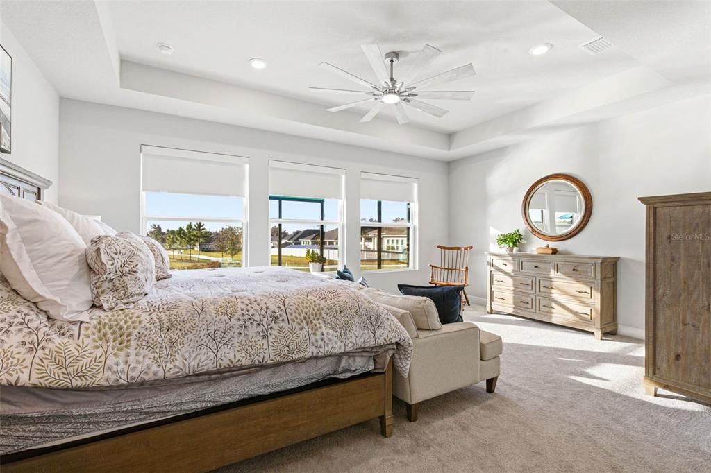 Bedroom, Interior, Recessed Lighting