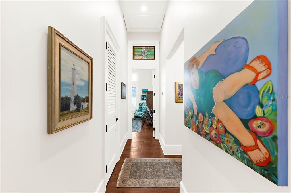 Interior, Recessed Lighting, Wood Texture Flooring