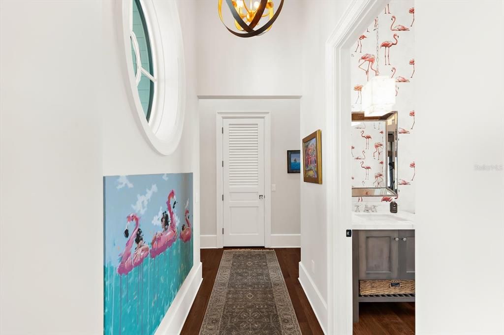 Interior, Pendant Lights, Wood Texture Flooring