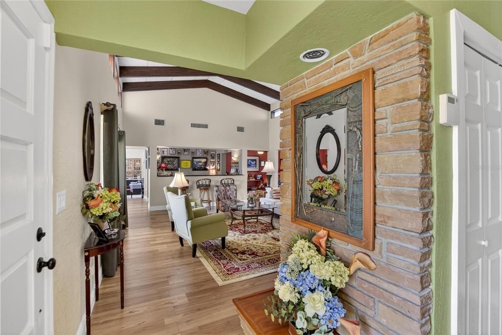 Interior, Living room, Wooden Beams, Wood Texture Flooring