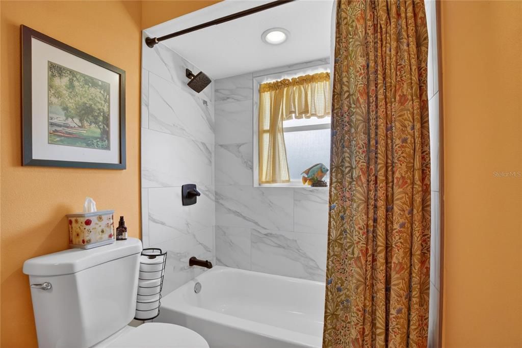 Bathroom, Interior, Marble Walls, Recessed Lighting