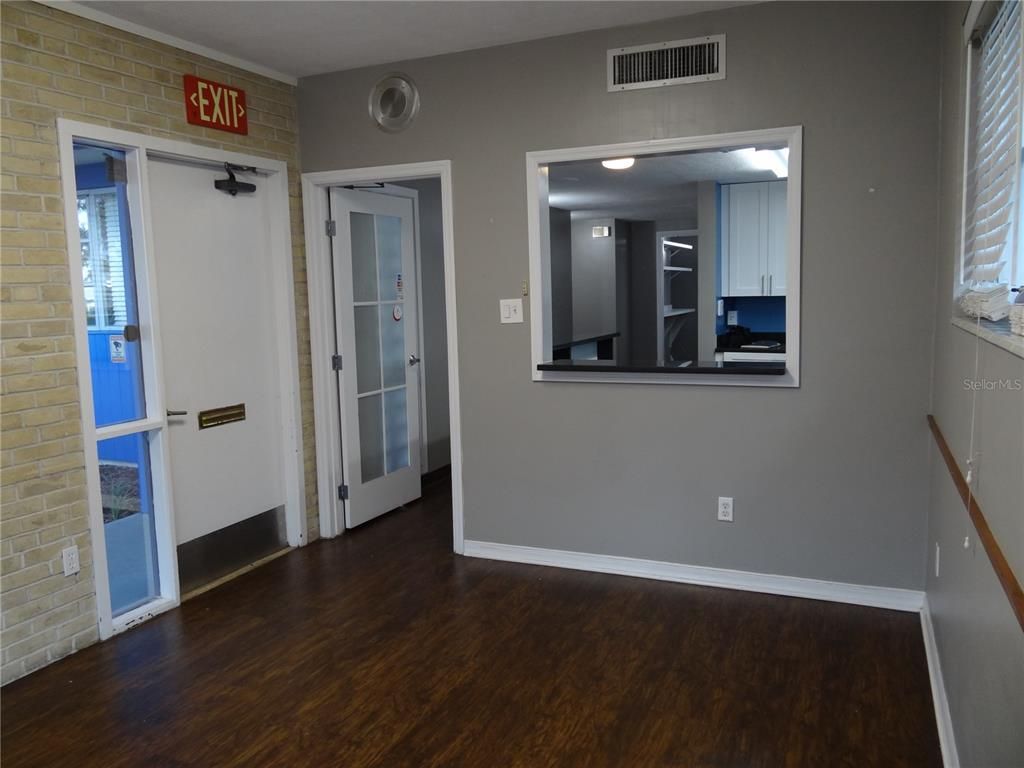 Empty room, Interior, Stone Walls, Wood Texture Flooring