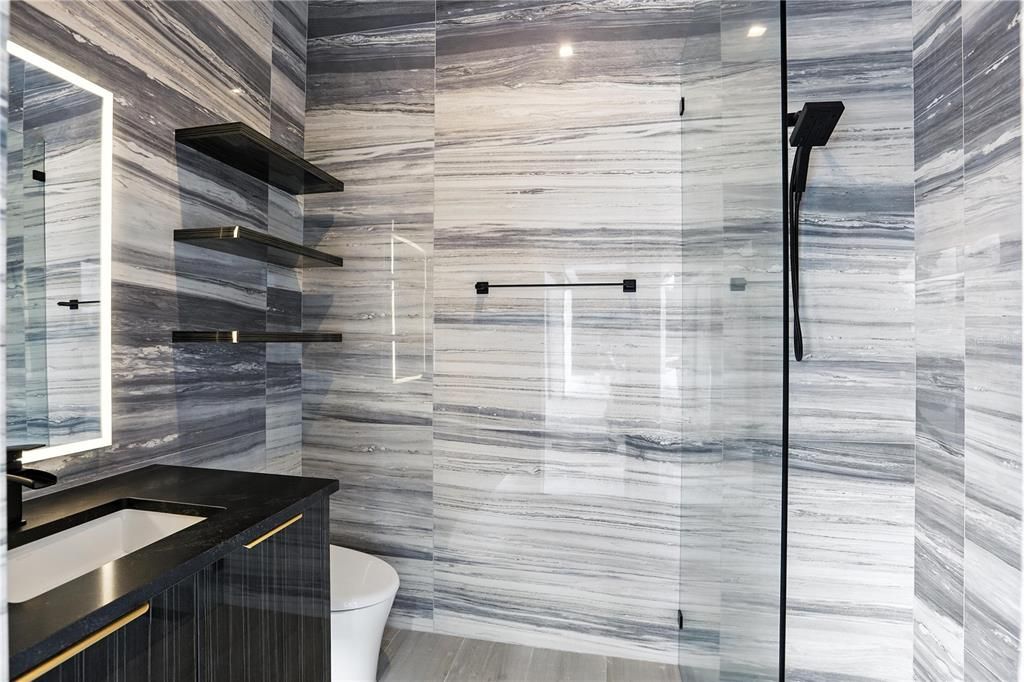 Bathroom, Glass Shower, Interior