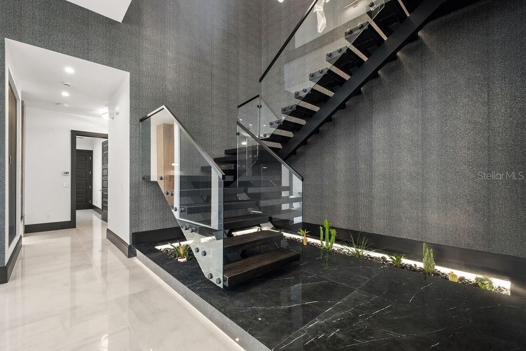 Interior, Marble, Recessed Lighting