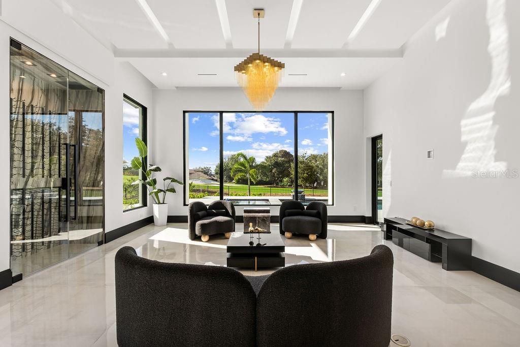 Interior, Living room, Pendant Lights, Recessed Lighting