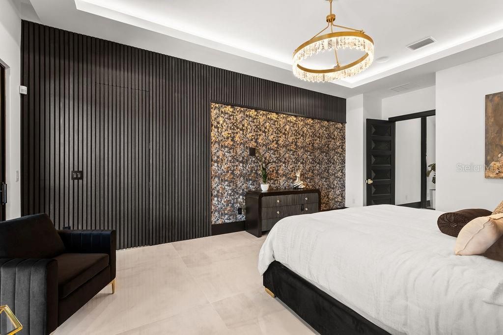 Bedroom, Interior, Pendant Lights