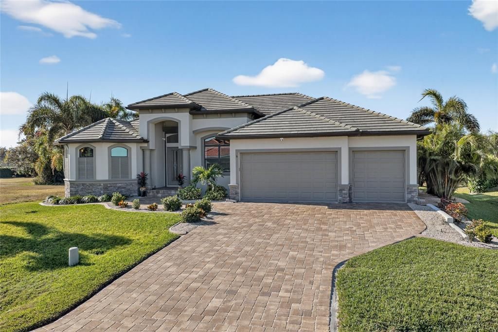 Attached, Backyard, Exterior, Facade, Mediterranean