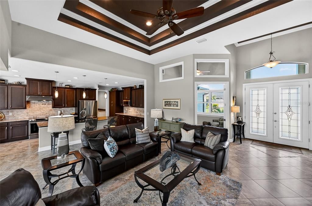 Interior, Kitchen, Living room, Pendant Lights, Recessed Lighting, Stainless Steel Appliances