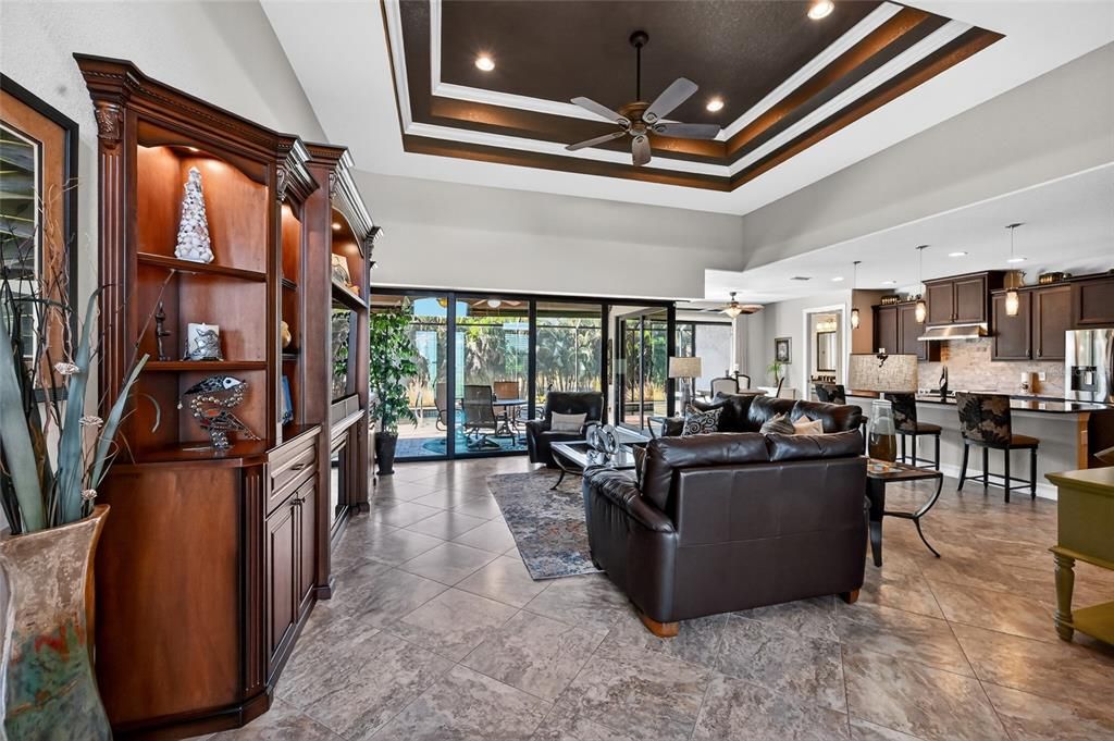 Interior, Kitchen, Living room, Pendant Lights, Recessed Lighting, Stainless Steel Appliances