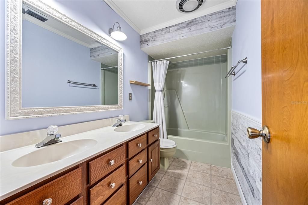 Bathroom, Dual Sink Vanities, Glass Shower, Interior