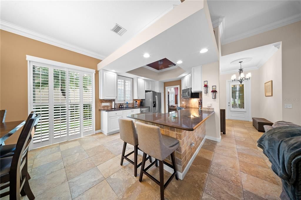 Chandelier, Interior, Kitchen, Recessed Lighting