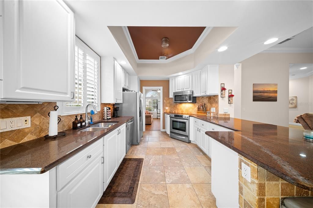 Interior, Kitchen, Recessed Lighting, Stainless Steel Appliances