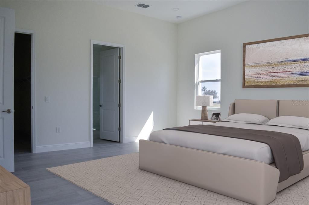 Bedroom, Interior, Wood Texture Flooring