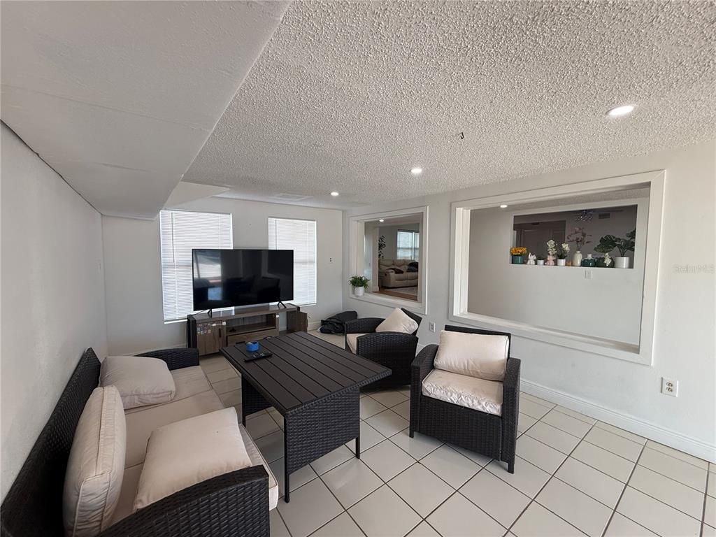 Interior, Living room, Recessed Lighting