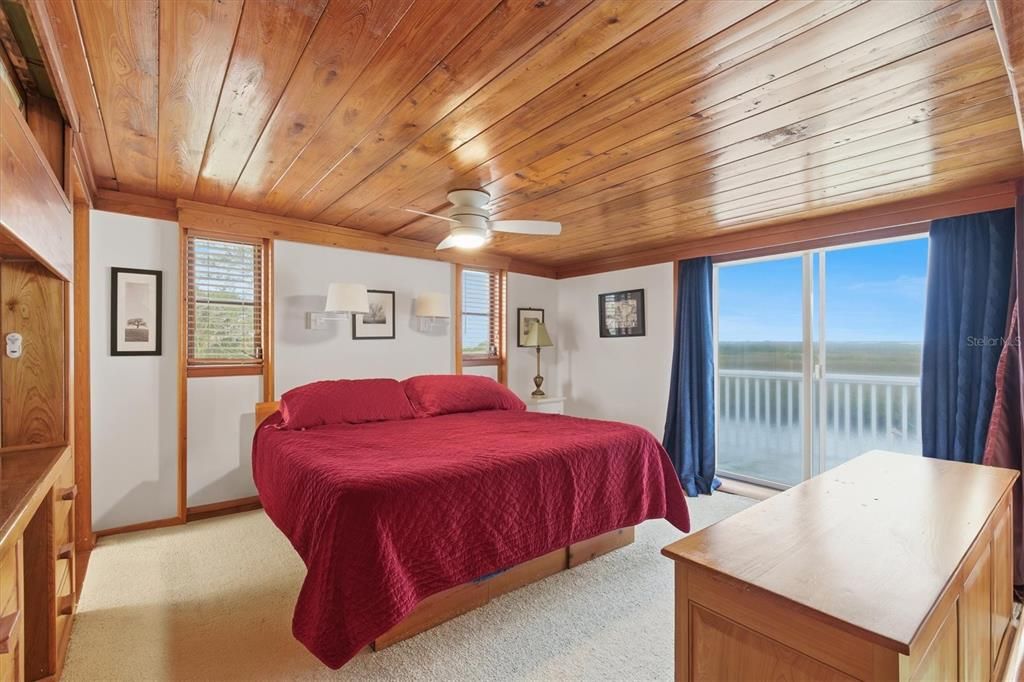 Bedroom, Interior, Water, Wooden Ceilings
