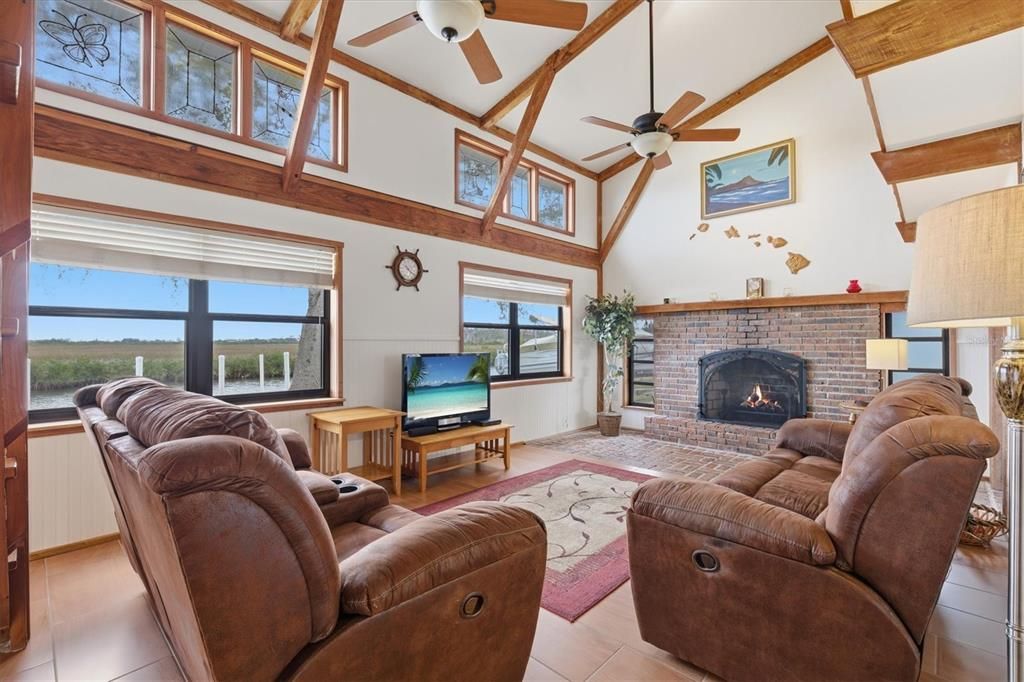 Fireplace, Interior, Living room