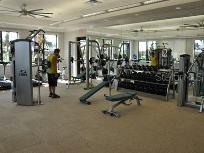 Fitness Equipment, Gym, Interior, Recessed Lighting