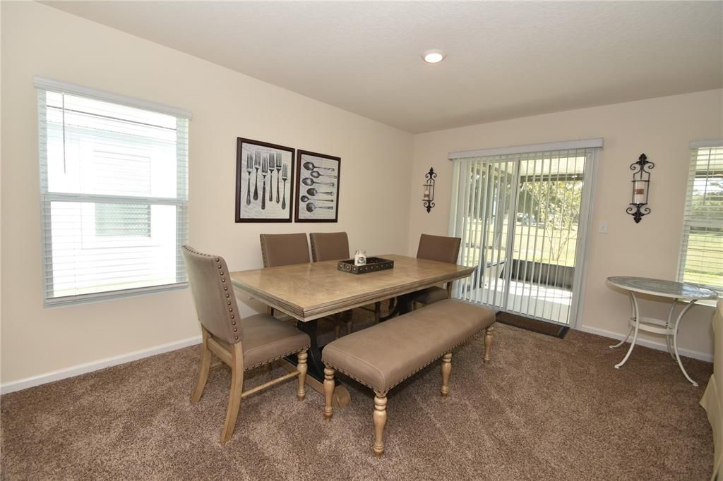 Dining room, Interior, Recessed Lighting