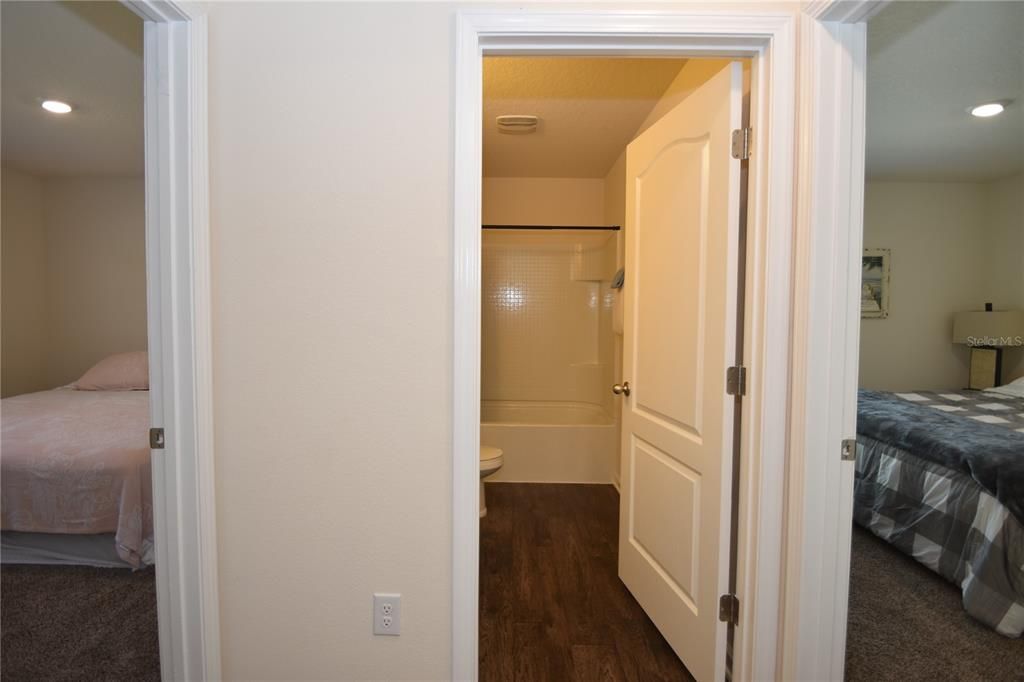 Bathroom, Bedroom, Interior, Recessed Lighting, Wood Texture Flooring