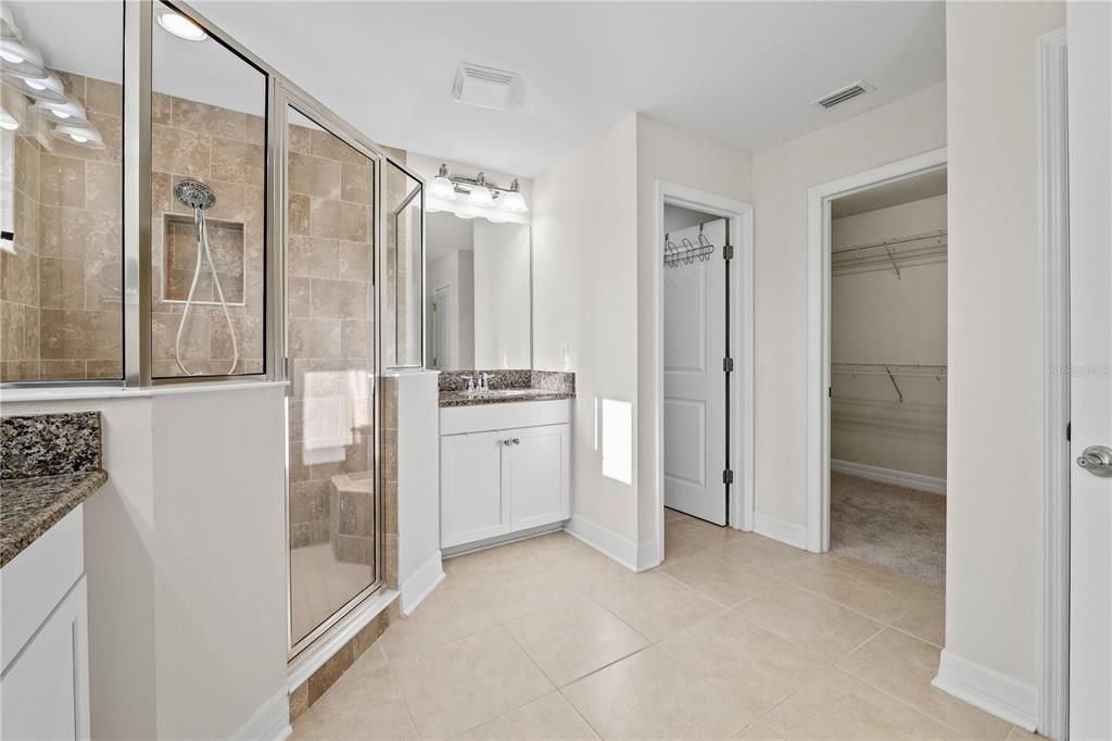 Bathroom, Glass Shower, Interior, Walk-in Closets