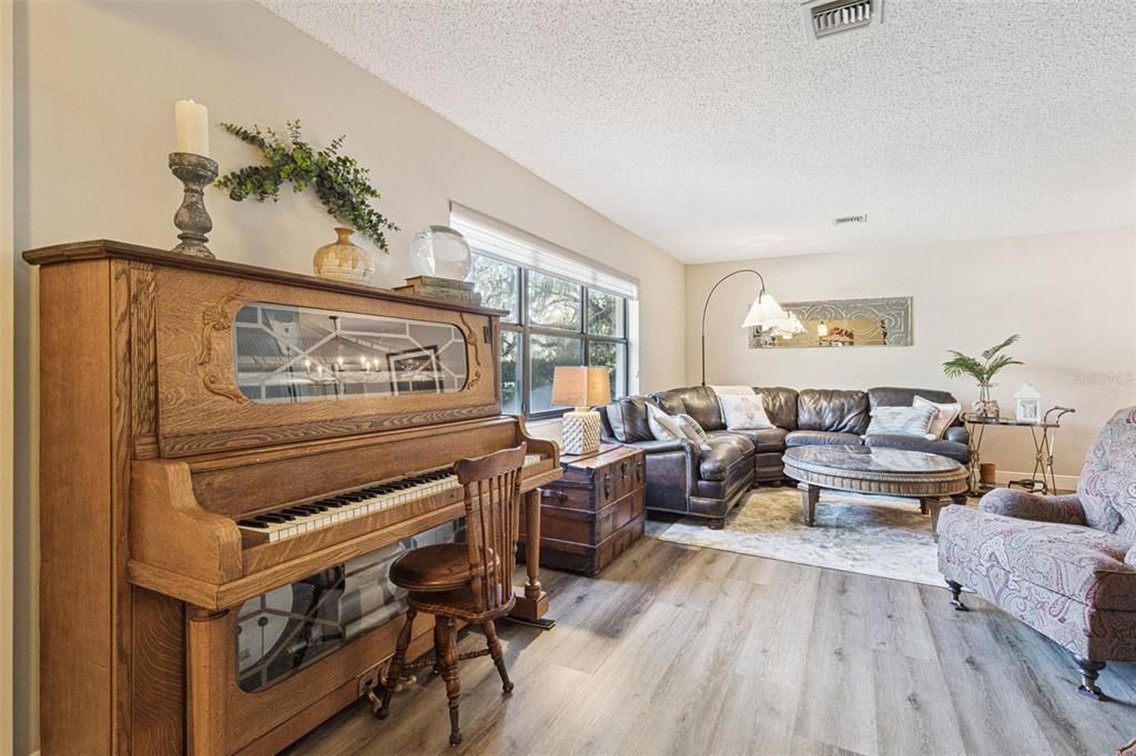 Interior, Living room, Piano, Wood Texture Flooring