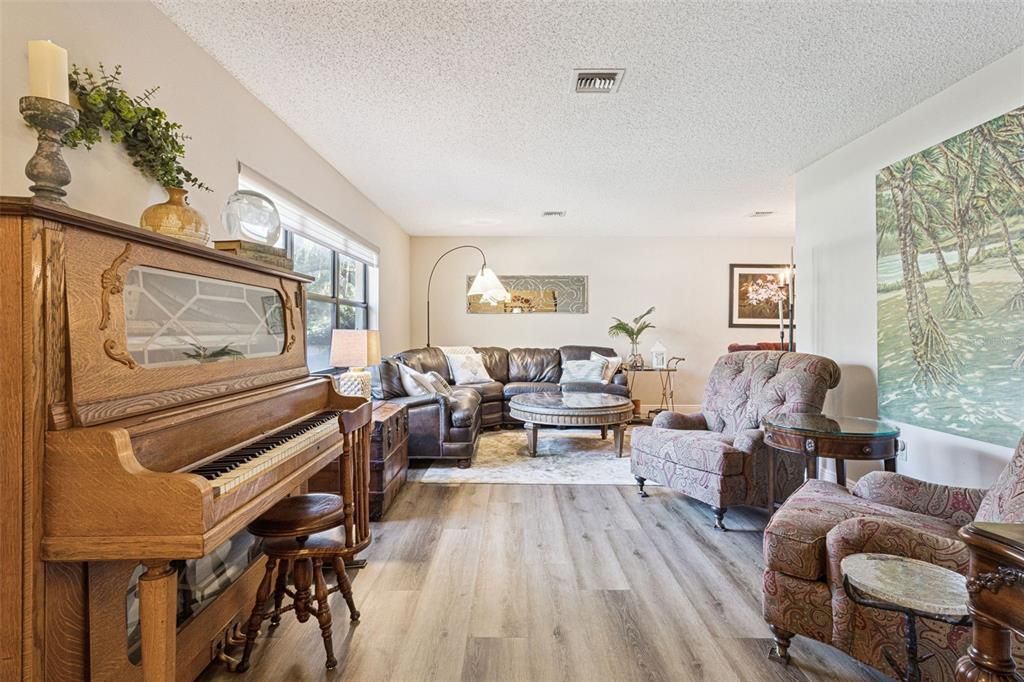 Interior, Living room, Piano, Wood Texture Flooring