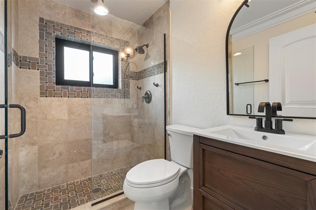Bathroom, Glass Shower, Interior