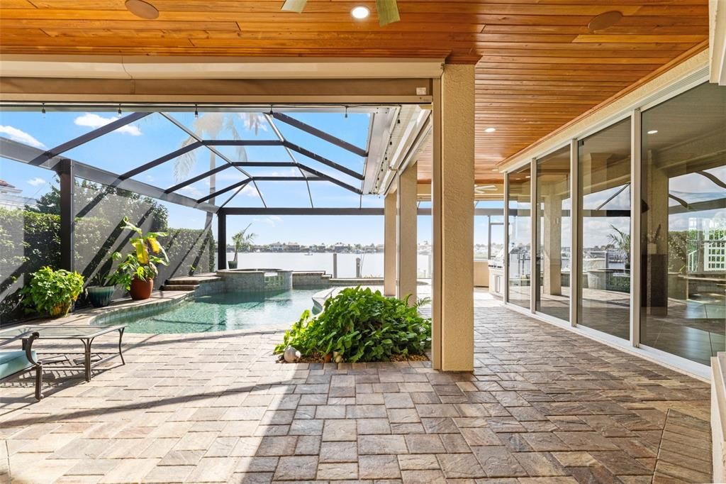 Glass Ceilings, Interior, Pool, Sun Room, Water, Wooden Ceilings