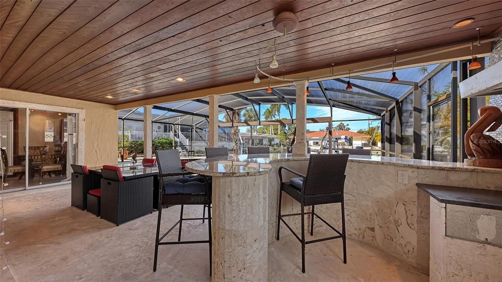 Interior, Recessed Lighting, Sun Room, Wooden Ceilings