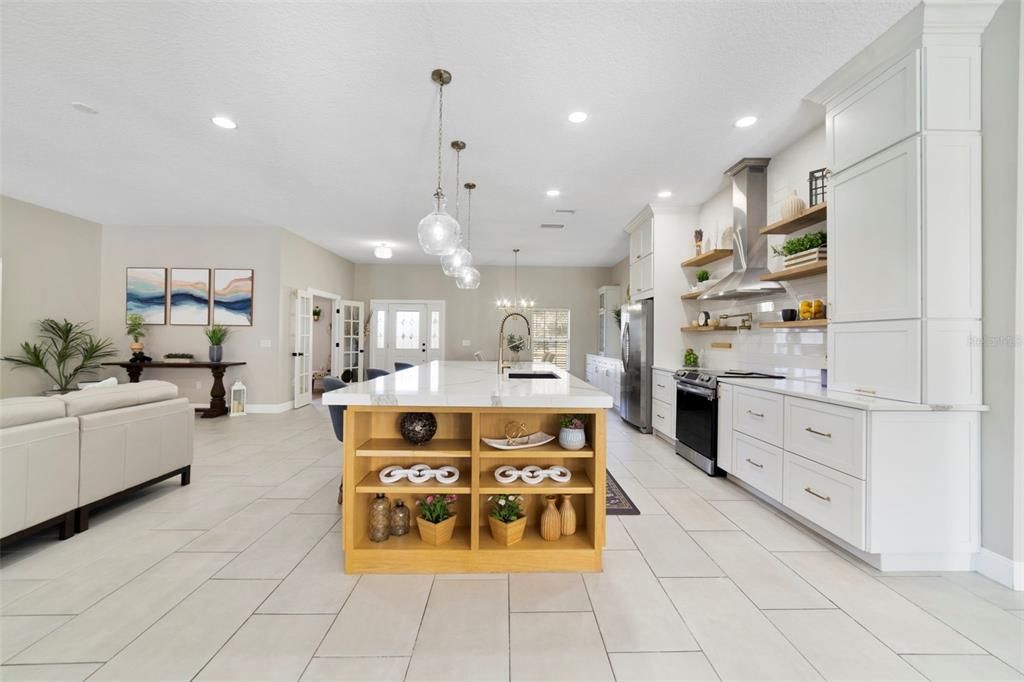 Interior, Kitchen, Pendant Lights, Recessed Lighting