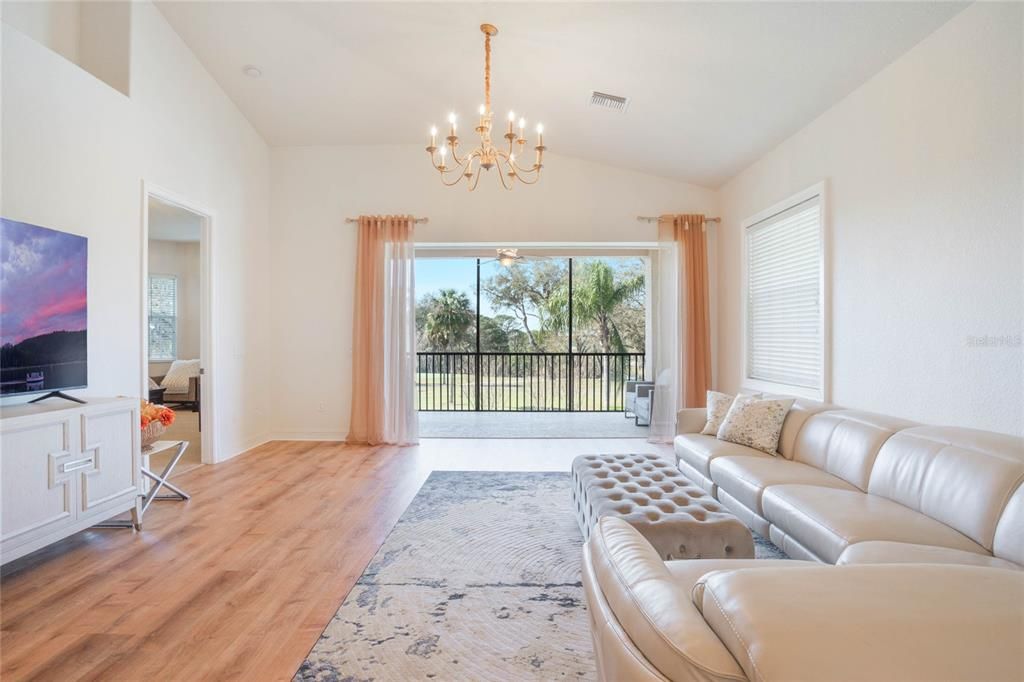 Chandelier, Interior, Living room, Wood Texture Flooring