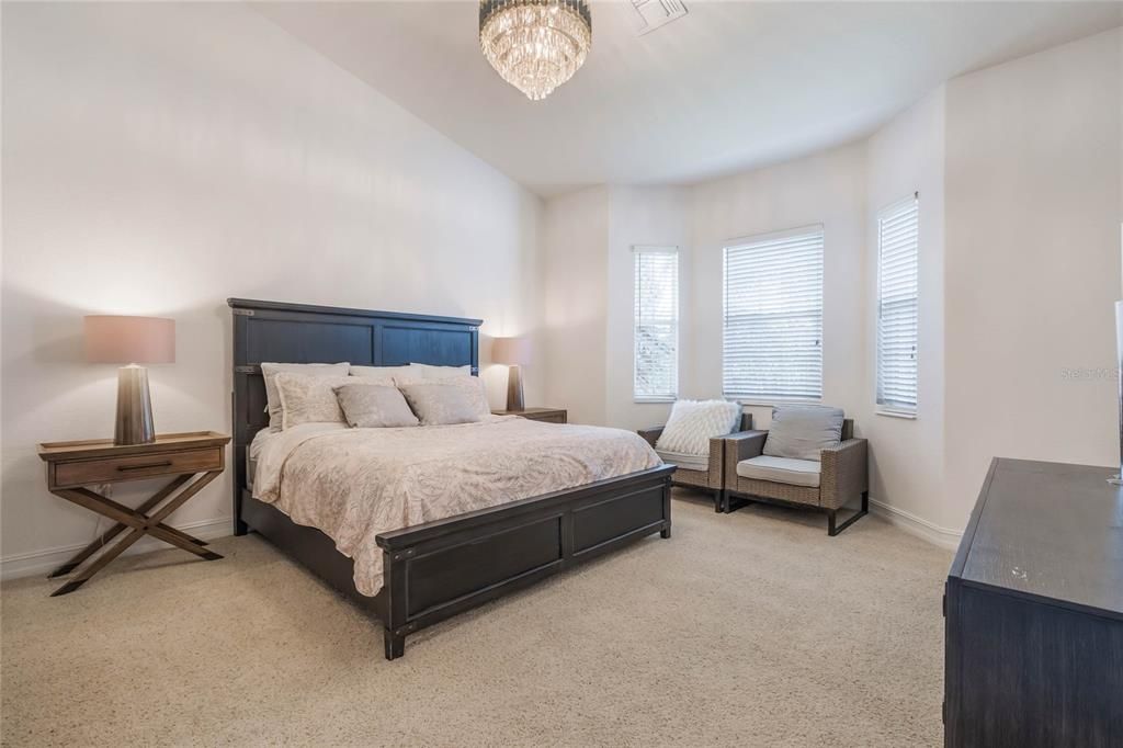 Bedroom, Chandelier, Interior